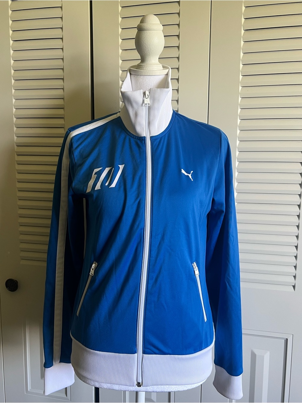 PUMA Italia Blue Track Jacket - Size Small - Like New
